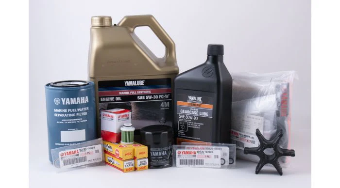 Yamaha 100 Hour Service Maintenance Kit with Cooling & HD Gear Lube - VF115 SHO - Yamalube 5W-30 Synthetic