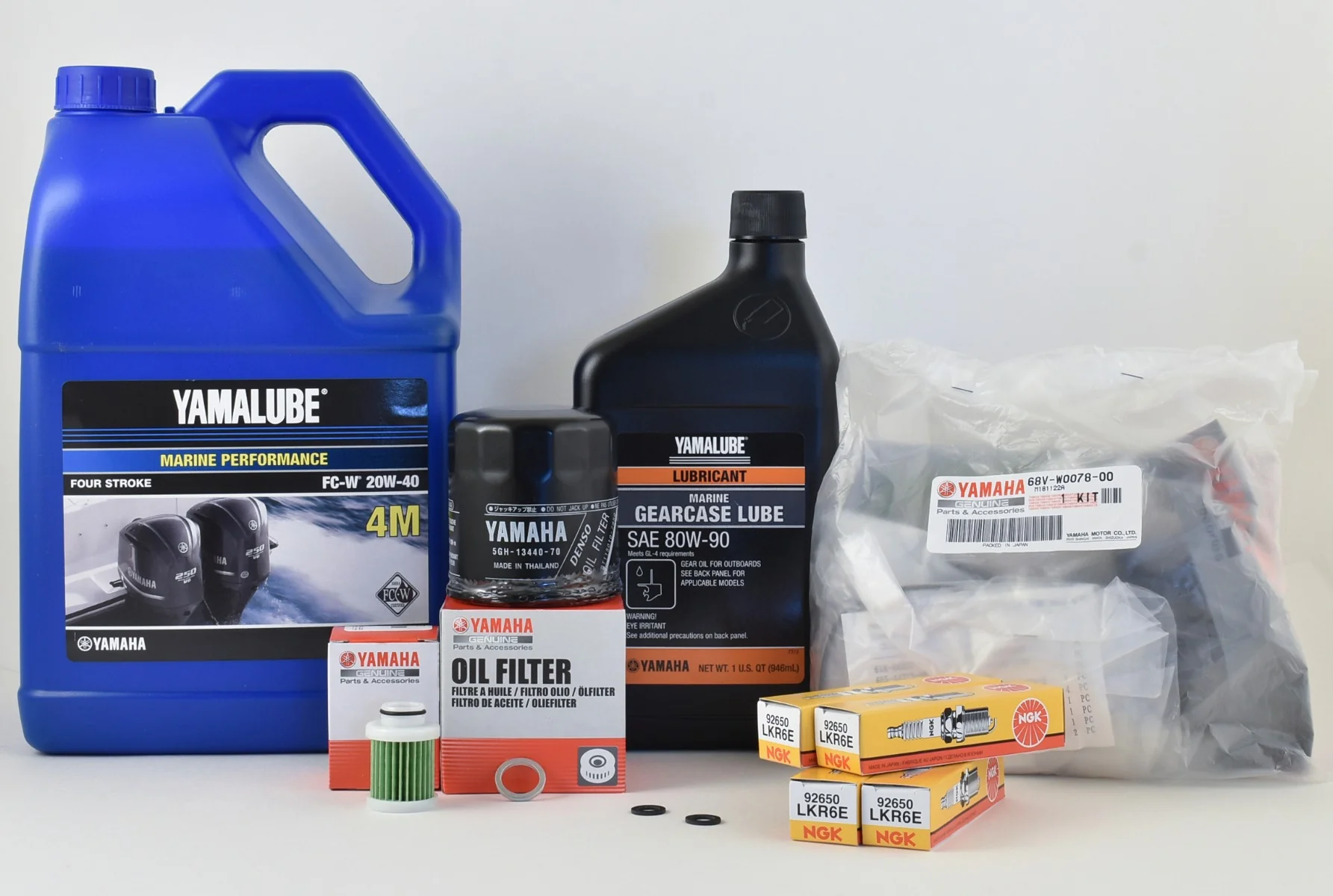 Yamaha 100 Hour Service Maintenance Kit with Cooling - VF115 SHO - Yamalube 10W-30