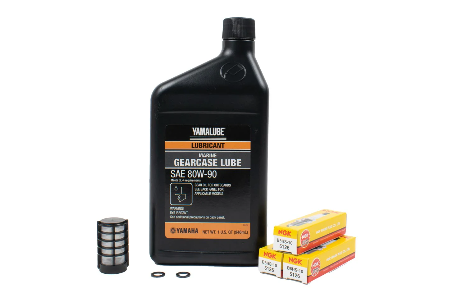Yamaha 100 Hour Service Maintenance Kit with Cooling - Yamalube 20W-40 - F50 - 2005