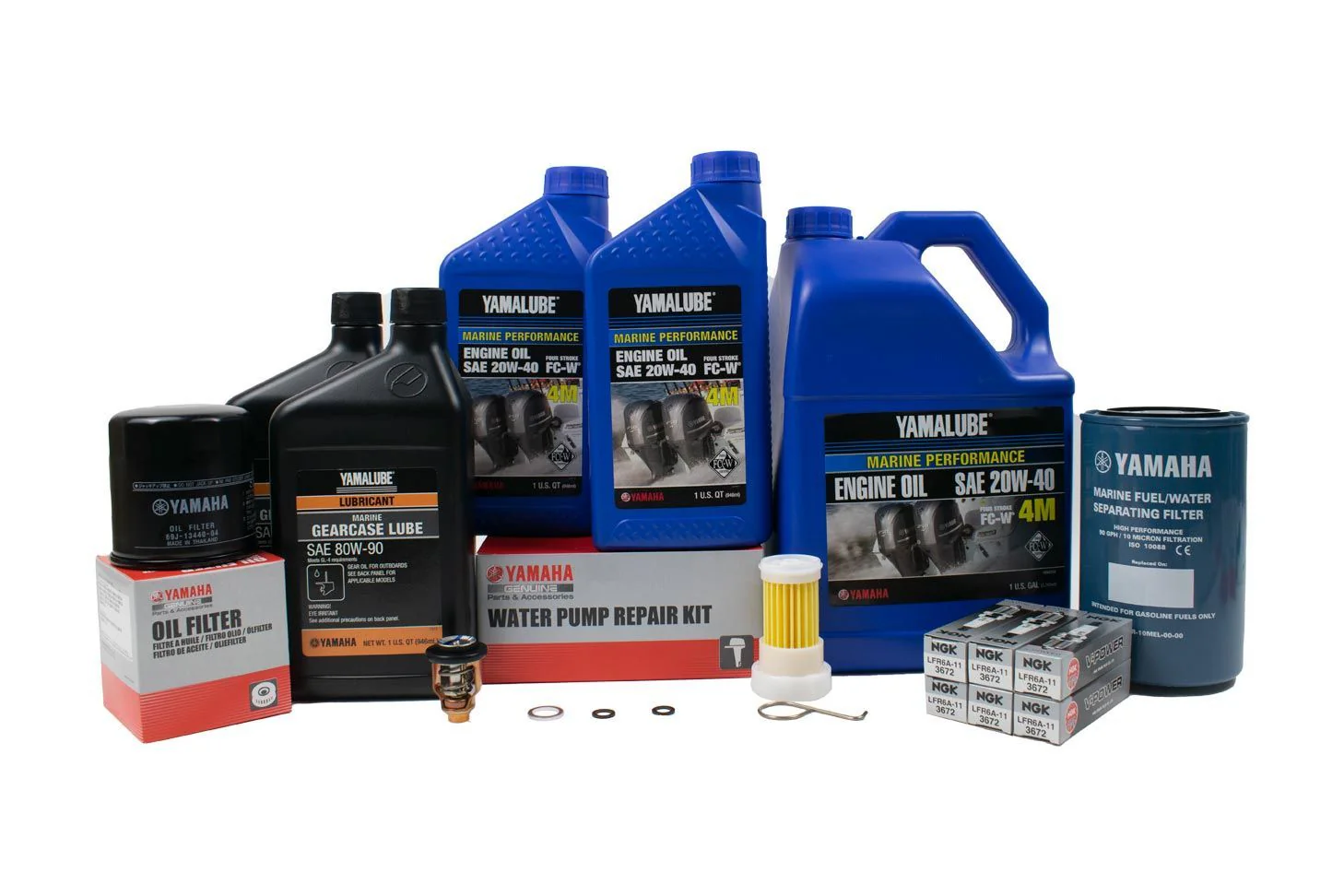 Yamaha 300 Hour Service Maintenance Kit - Yamalube 20W-40 - F250 - 2005