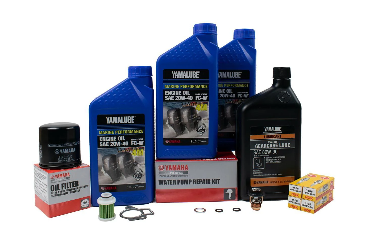 Yamaha 300 Hour Service Maintenance Kit - Yamalube 20W-40 - F50 - 2006-2020