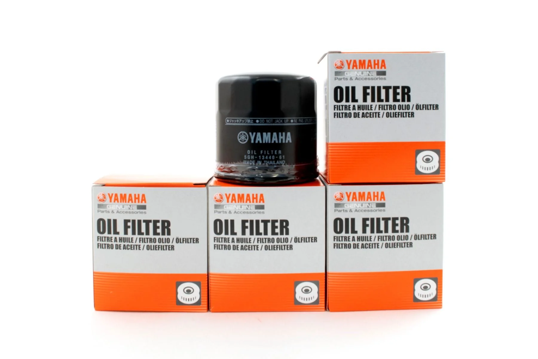 Yamaha 5GH-13440-61-00 5GH-13440-60-00 - Outboard Oil Filter - F15 F25 F40 F50 F60 F70 - 4-Pack