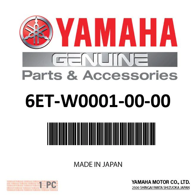 Yamaha 6ET-W0001-00-00 - Gasket Kit for Engineine Unit