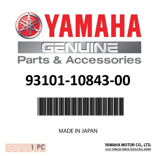 Yamaha 93101-10843-00 - OIL SEAL (2FJ)