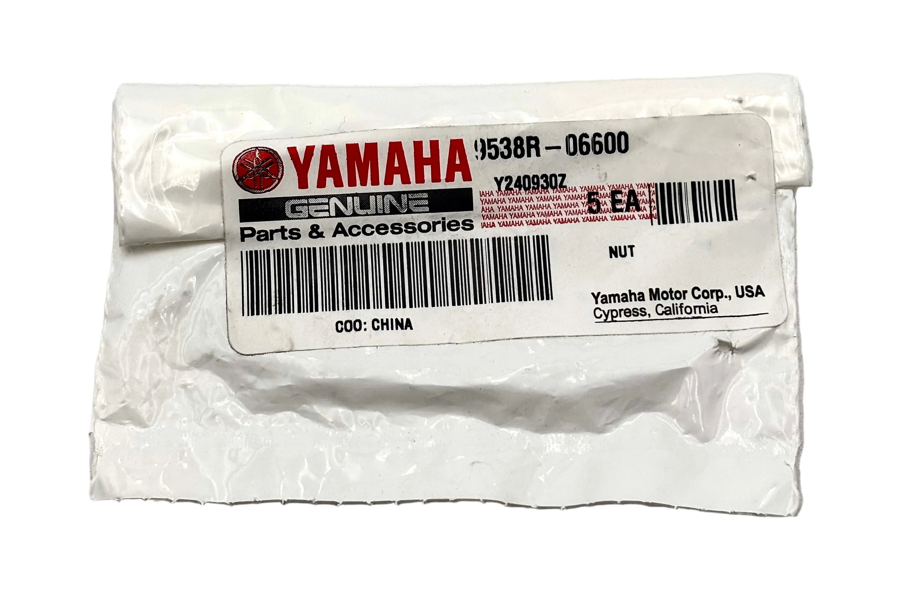 Yamaha 9538R-06600-00 - Nut - Image 2