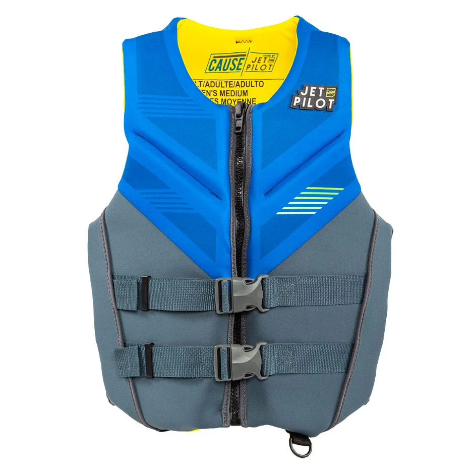 Yamaha Adult JetPilot Cause Neoprene 2 - Wjp-22234-Nv-Md - Buckle Pfd - Medium-Blue/Gray