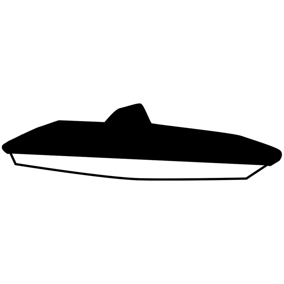 Yamaha Boat Non – MAR-FSH19-BT-19 – T-Top Mooring Cover – 190 FSH Deluxe 195 FSH Deluxe – Black (W/Bimini)
