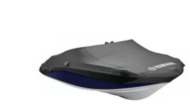 Yamaha Boat – MAR-FSH21-BT-18 – Non-T-Top Mooring Cover – 210 Fsh Deluxe – Black (W/Bimini)