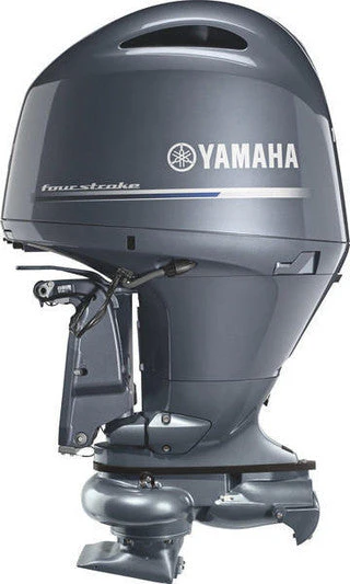 Yamaha F150JC Jet Drive - Gray | 25-Inch Shaft | Mechanical Control | Electric Start | Power Trim & Tilt - Image 3