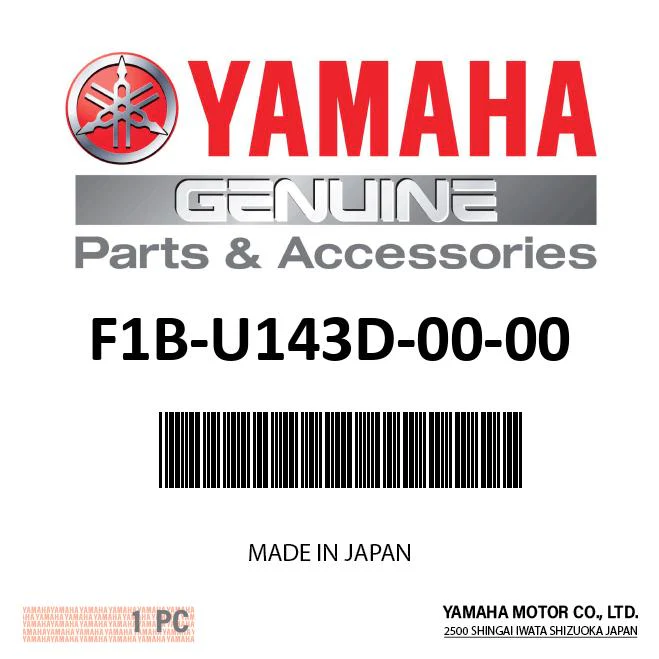 Yamaha F1B-U143D-00-00 - Steering 1 Pad (Black)