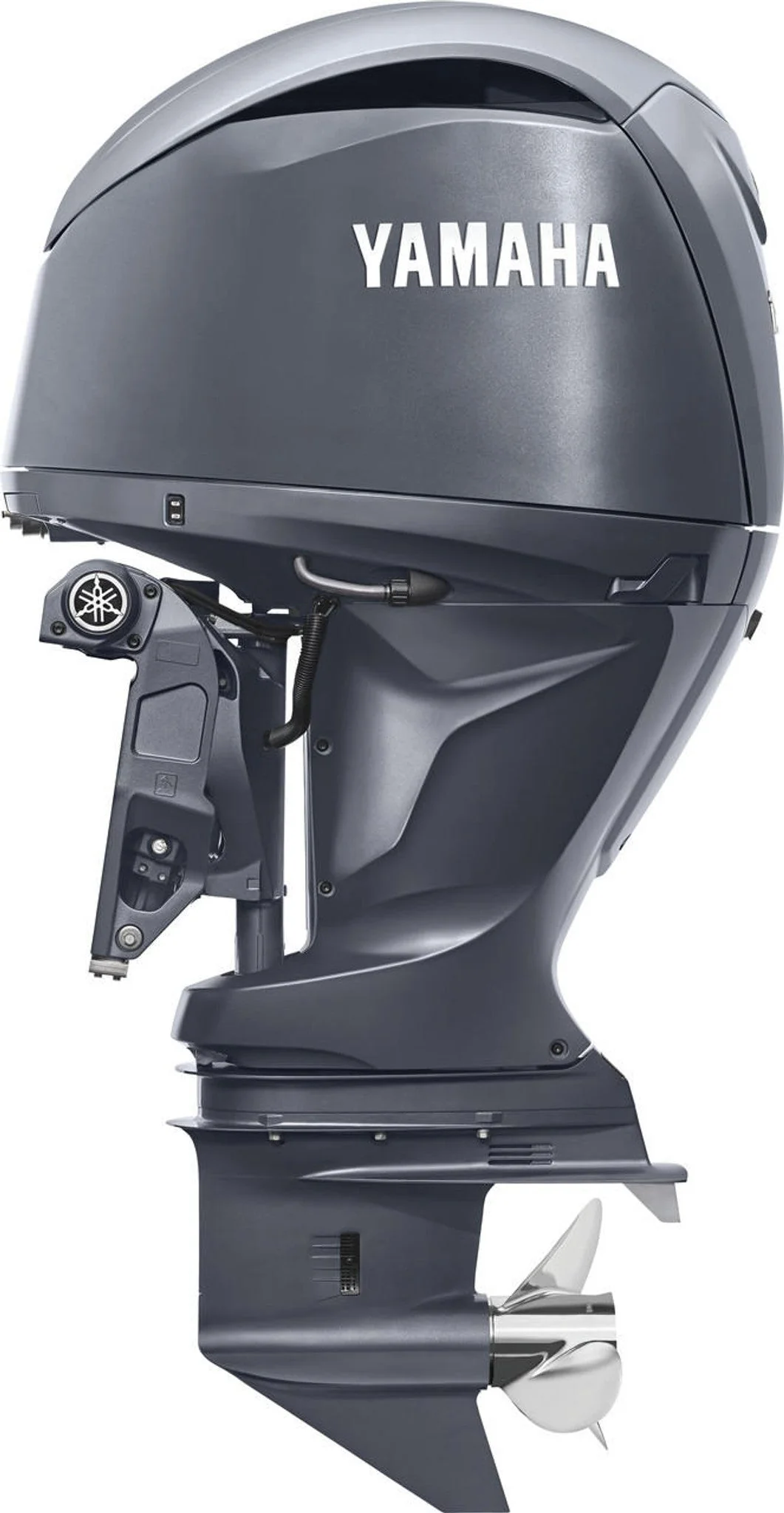 Yamaha LF150XD Outboard Motor - 25-Inch Shaft |Gray| 2.7-Liter Inline 4 | Counter-Rotating | Remote Mechanical Control | Electronic Fuel Injection | Electric Start | Power Trim & Tilt |