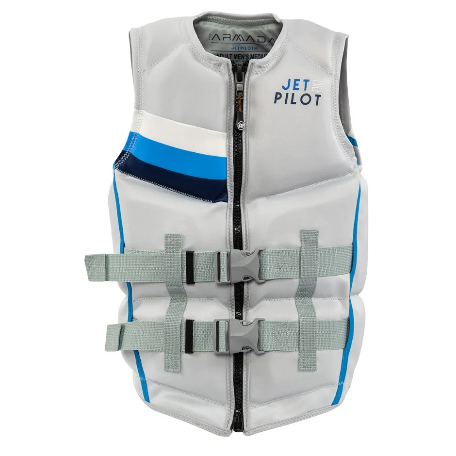 Yamaha Men's JetPilot Armada Neoprene 2 - Wjp-21234-Sv-Xl - Buckle Pfd - Gray/Black/White-Xl