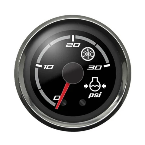 Yamaha - N80-83660-20-00 - Water Pressure Gauge Chrome Bezel Sport Black Face