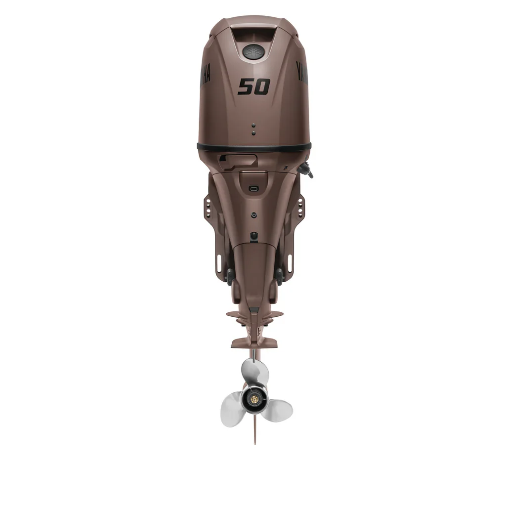 Yamaha F50LC3 Outboard - 20-Inch Shaft | Matte Brown | Remote Control | Electric Start | Power Trim & Tilt | - Image 2
