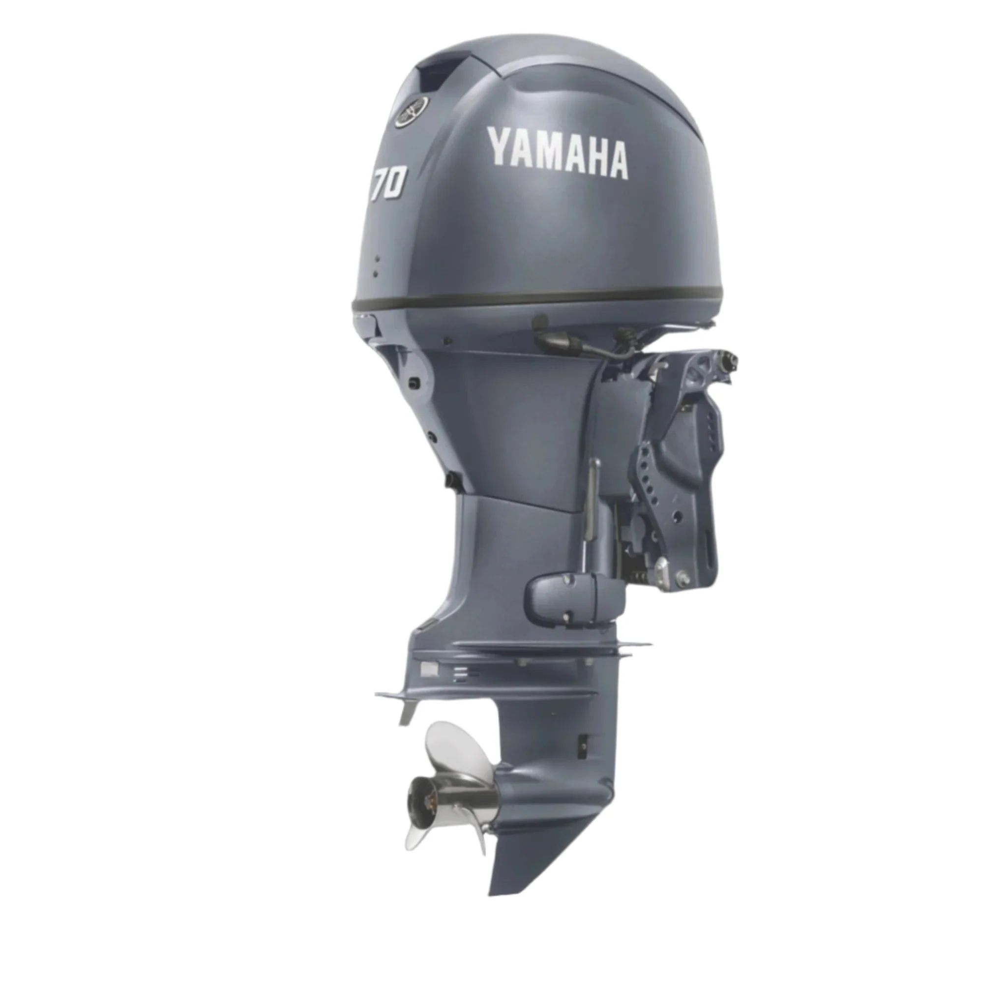 Yamaha F70LB Outboard - 20-Inch Shaft | Gray | Remote Control | Electric Start | Power Trim & Tilt |
