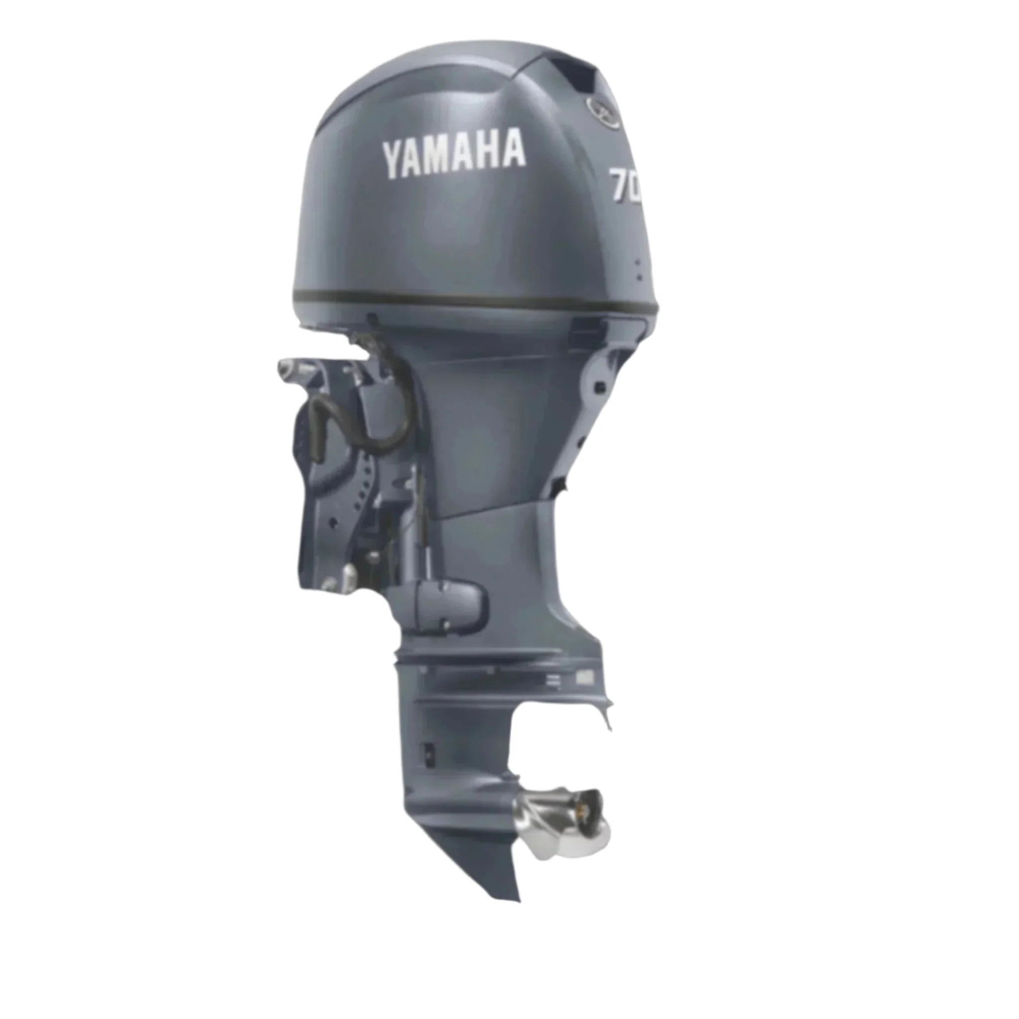 Yamaha F70LB Outboard - 20-Inch Shaft | Gray | Remote Control | Electric Start | Power Trim & Tilt | - Image 4