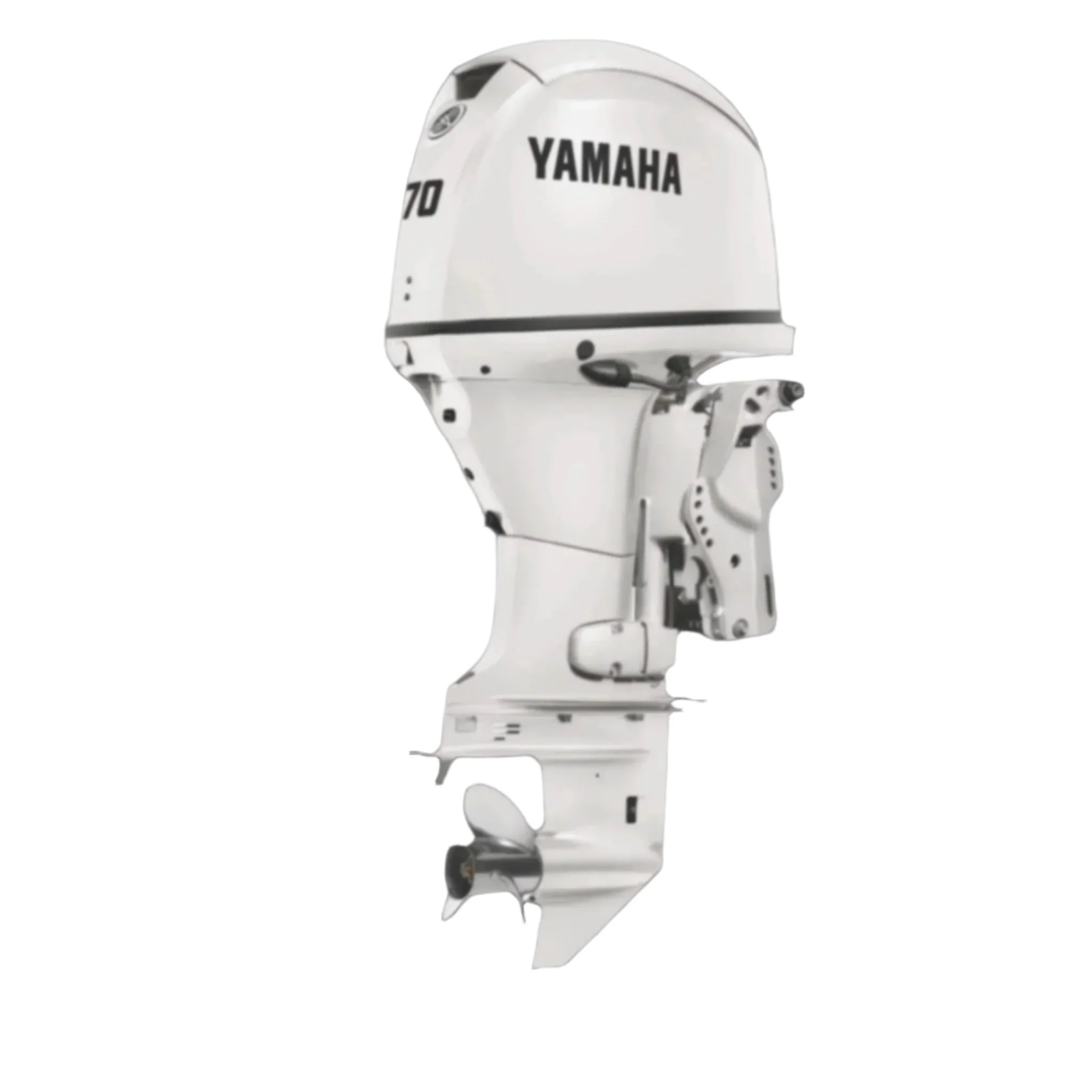 Yamaha F70LB2 Outboard - 20-Inch Shaft | Pearl White | Remote Control | Electric Start | Power Trim & Tilt |