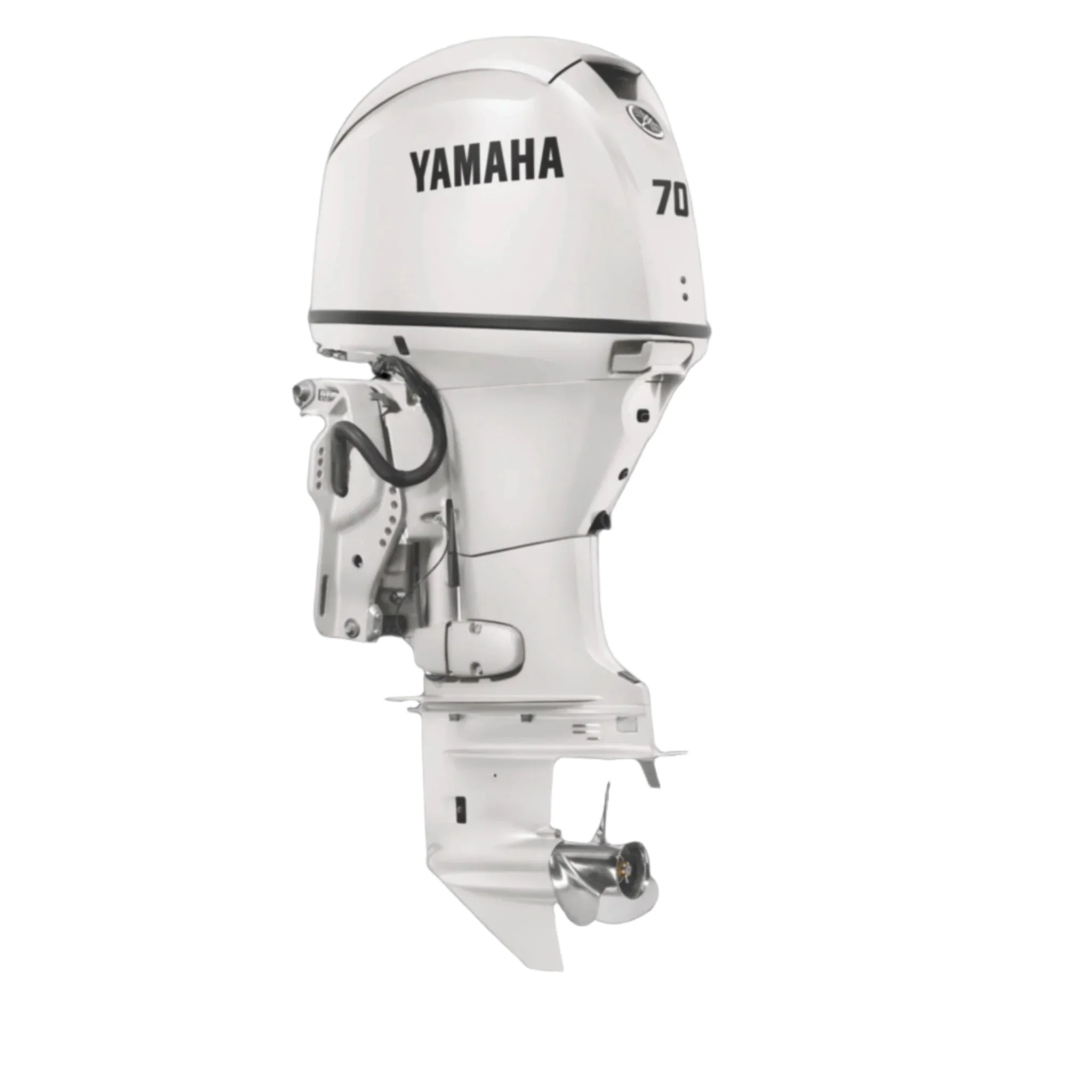 Yamaha F70LB2 Outboard - 20-Inch Shaft | Pearl White | Remote Control | Electric Start | Power Trim & Tilt | - Image 2