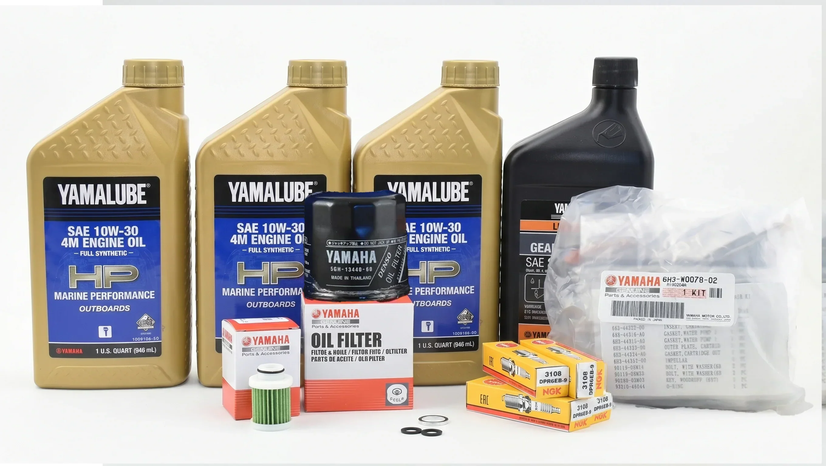 Yamaha T60 100-Hr. Service Kit with Cooling 2007-Current 10W-30 Full Synthetic